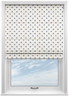 Hanalei, Sky Blue - Motorised Roman Blind